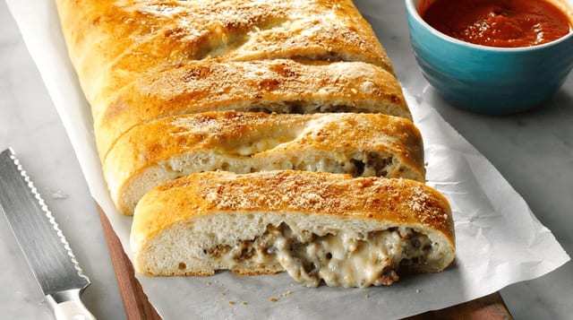 Buffalo Chicken Stromboli.
