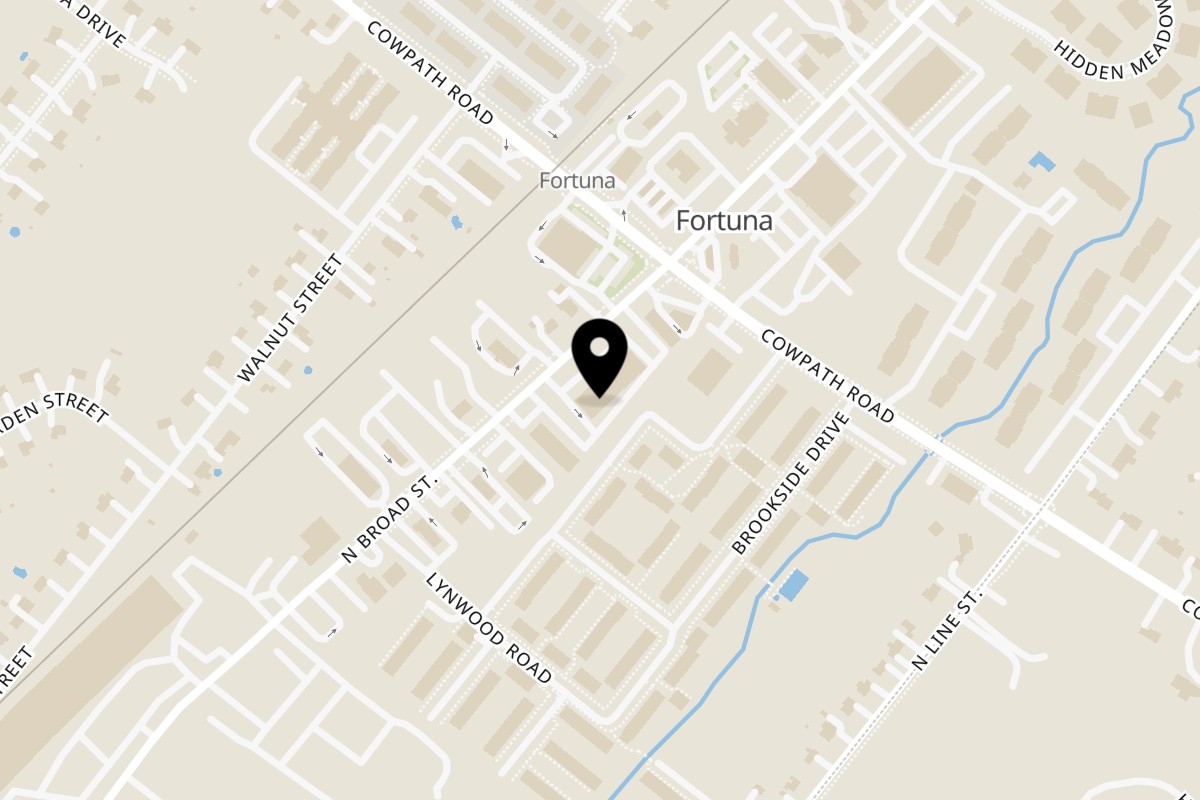 Map showing the location of Spatola's Pizza & Italian Restaurant on 1801 N Broad St in Lansdale